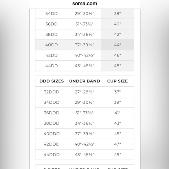 Soma women’s bra 42DDD Stunning support unlined minimizer Black underwire lace - Picture 7 of 8